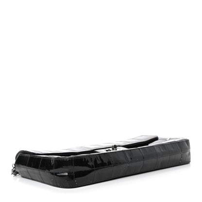 Chanel Patent Quilted East West Chocolate Bar Flap Black 3 of 6