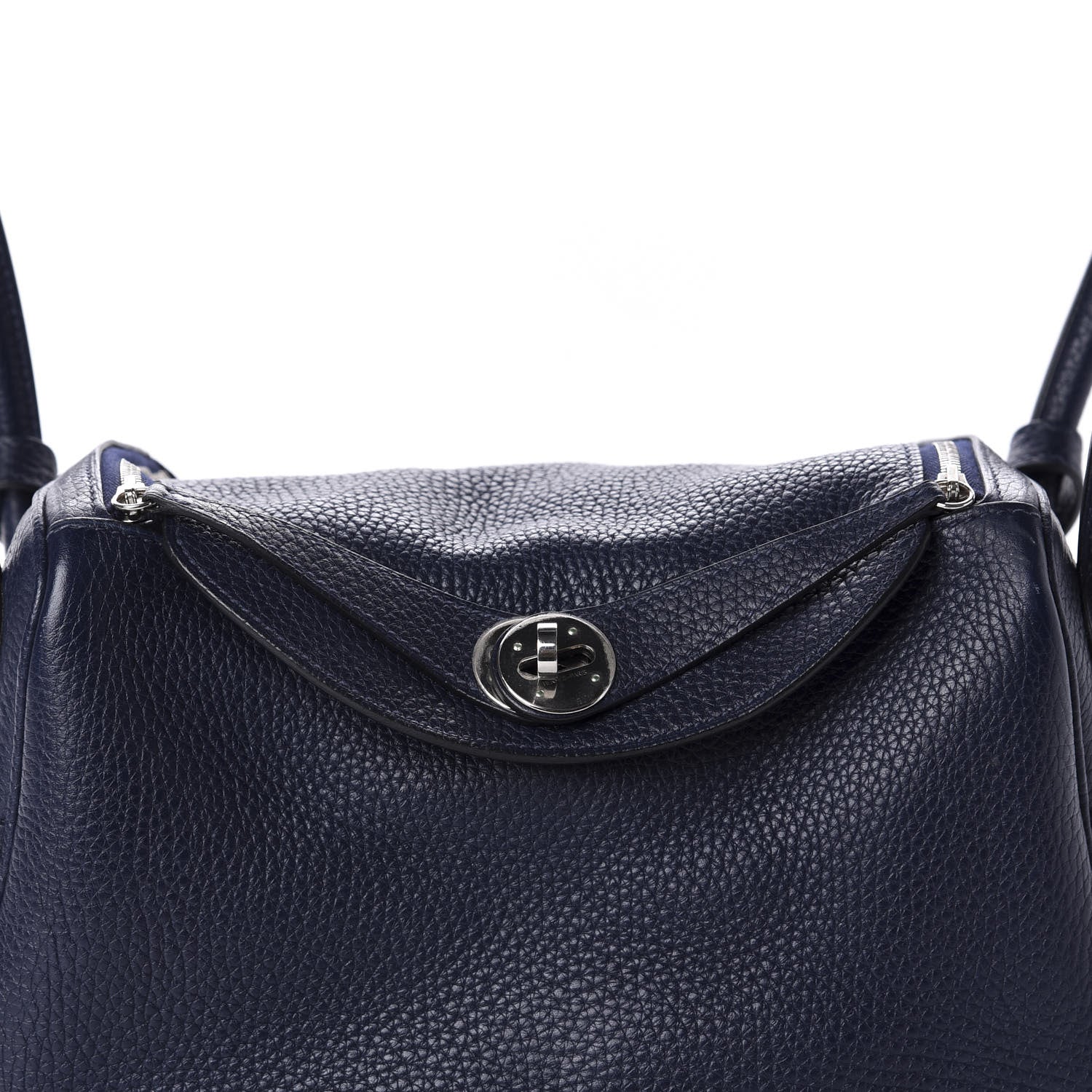 Hermes Taurillon Clemence Lindy 26 Bleu Nuit 11 of 11