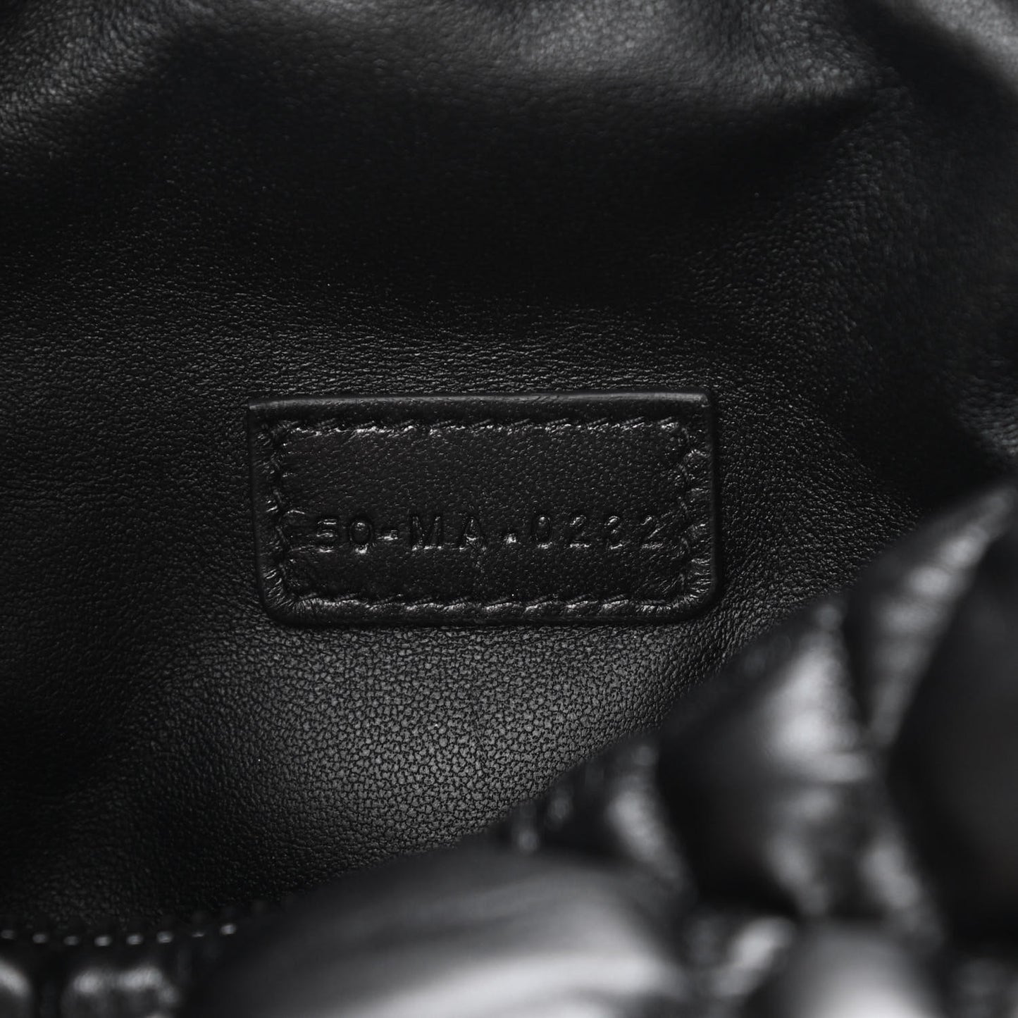 Calfskin Macrocannage Medium Diortravel Nomad Pouch Black