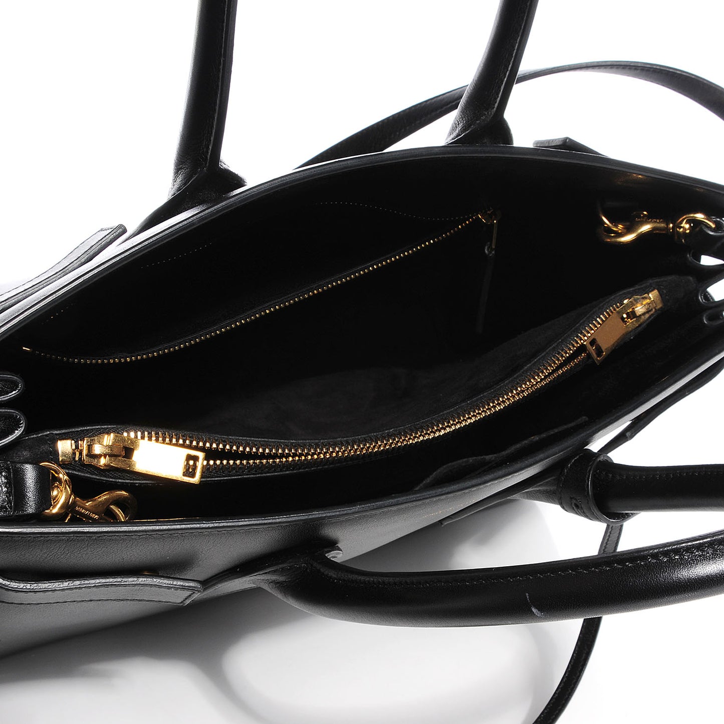 Calfskin Small Sac De Jour Black