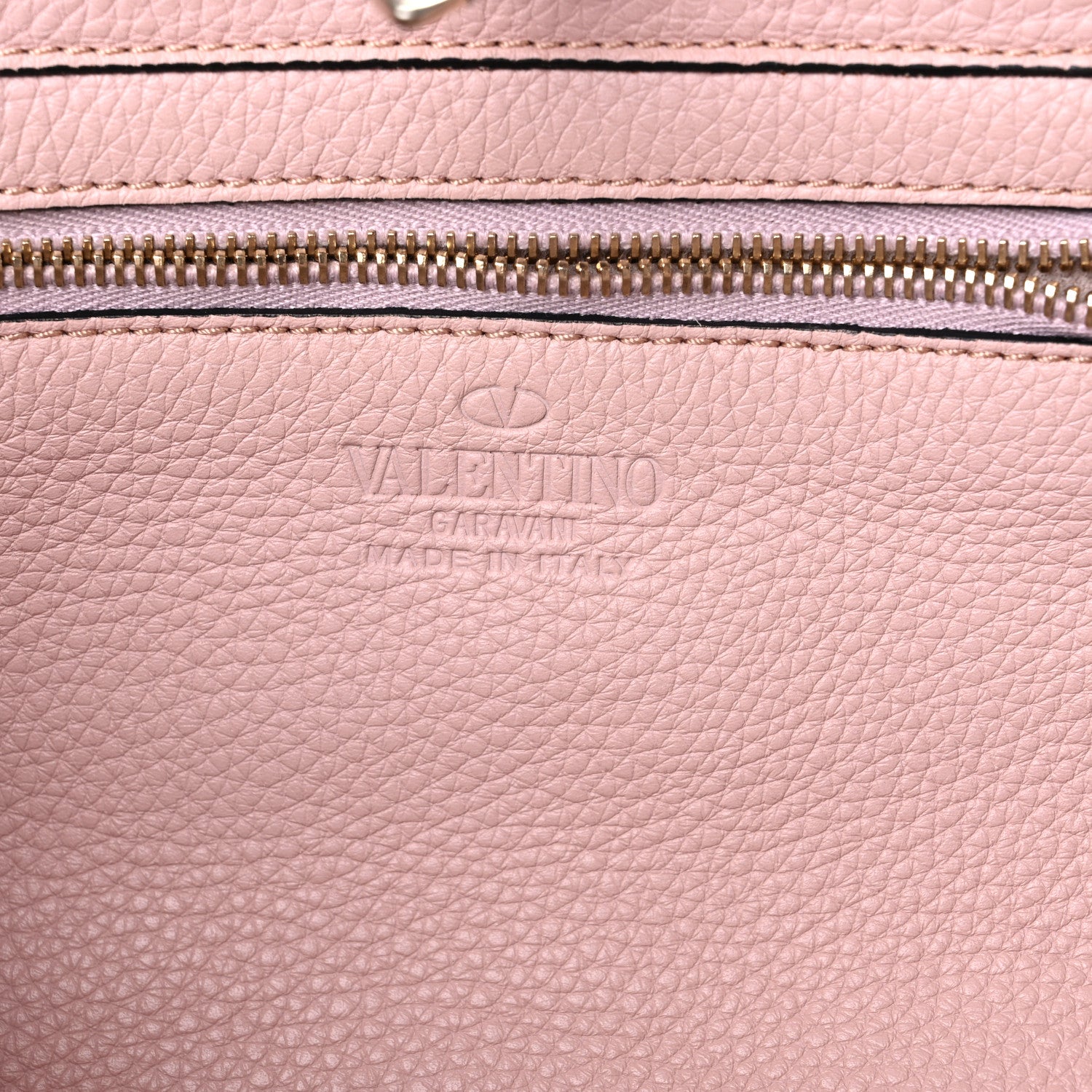 Valentino Garavani Grained Calfskin Small Rockstud Tote Water Rose 6 of 12