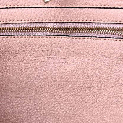 Valentino Garavani Grained Calfskin Small Rockstud Tote Water Rose 6 of 12