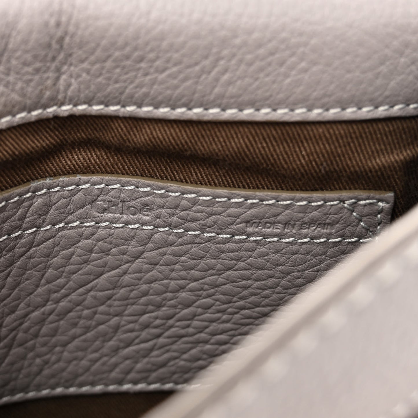 Calfskin Mini Marcie Round Crossbody Bag Cashmere Grey