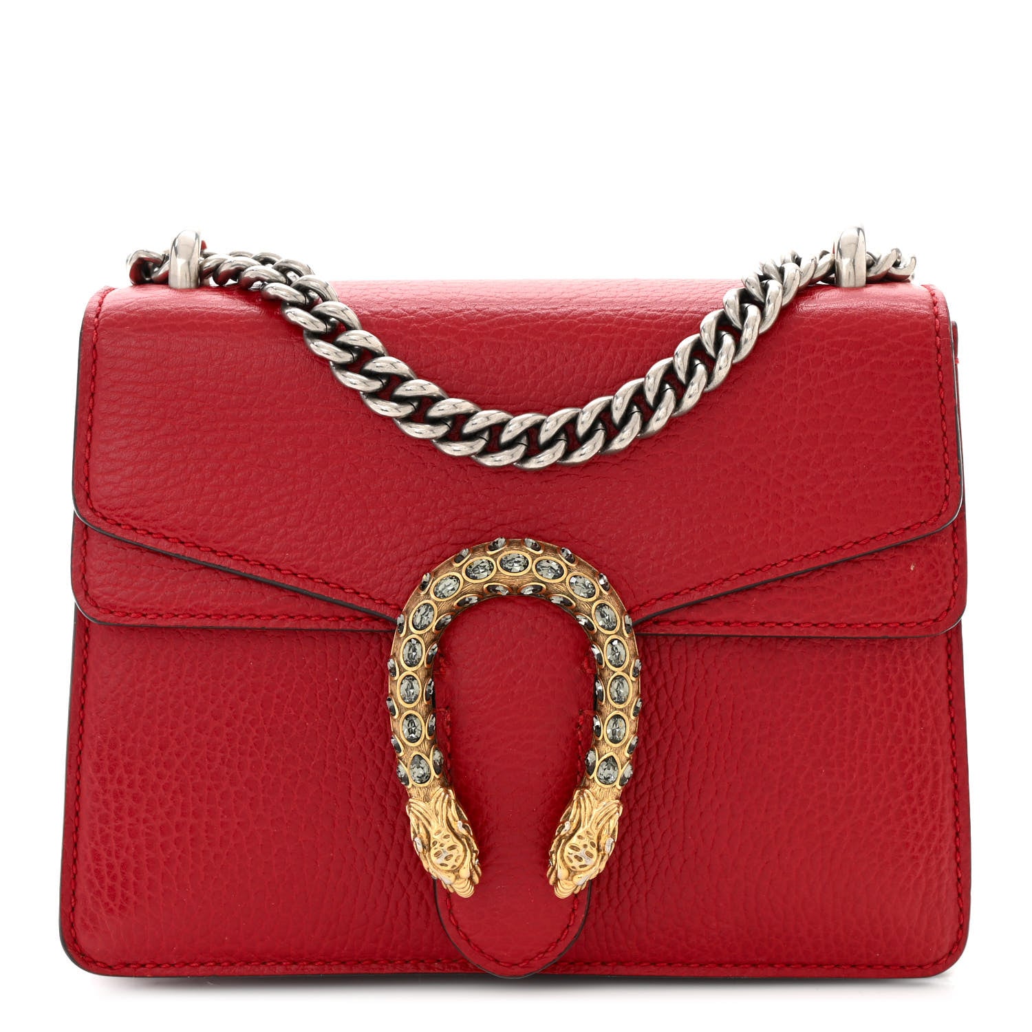 Gucci Calfskin Mini Dionysus Shoulder Bag Hibiscus Red 1 of 11