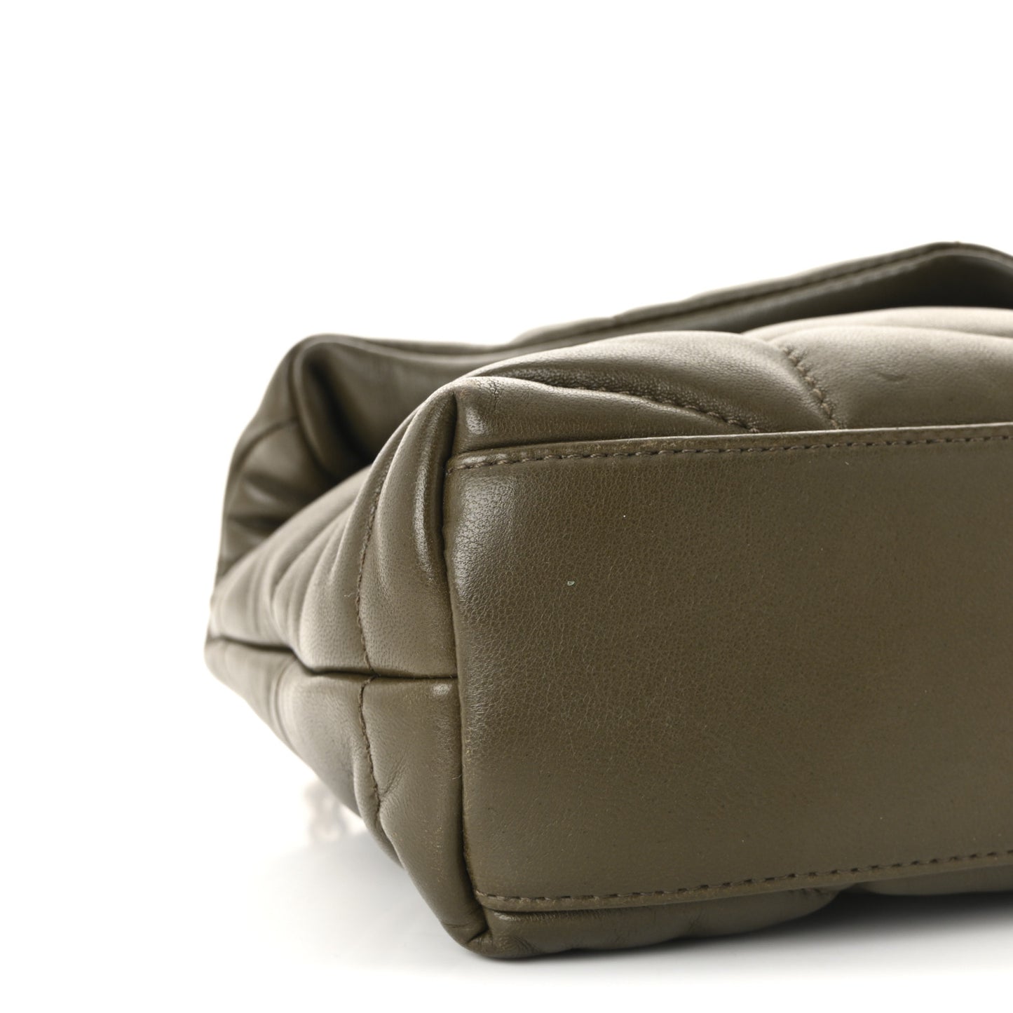 Lambskin Quilted Toy Loulou Puffer Monogram Chain Satchel Light Musk