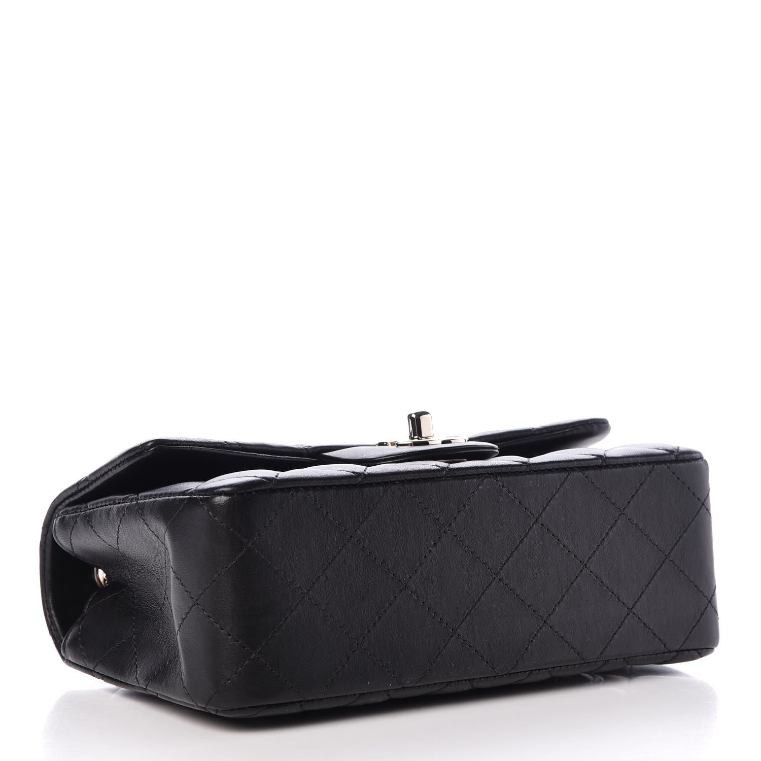 Chanel Lambskin Quilted Mini Rectangular Flap Black 4 of 8