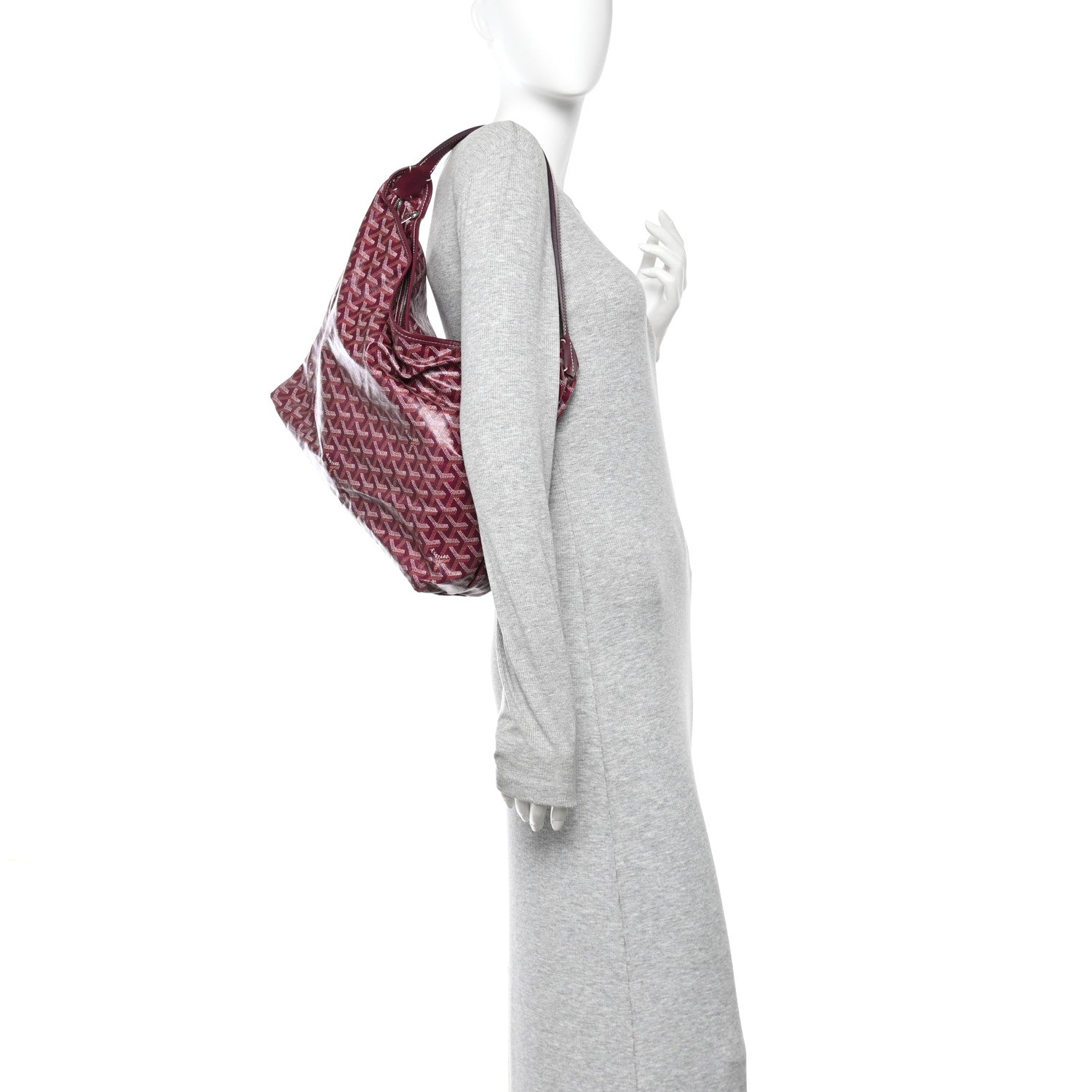 Goyard Goyardine Fidji Zip Hobo Burgundy 2 of 14