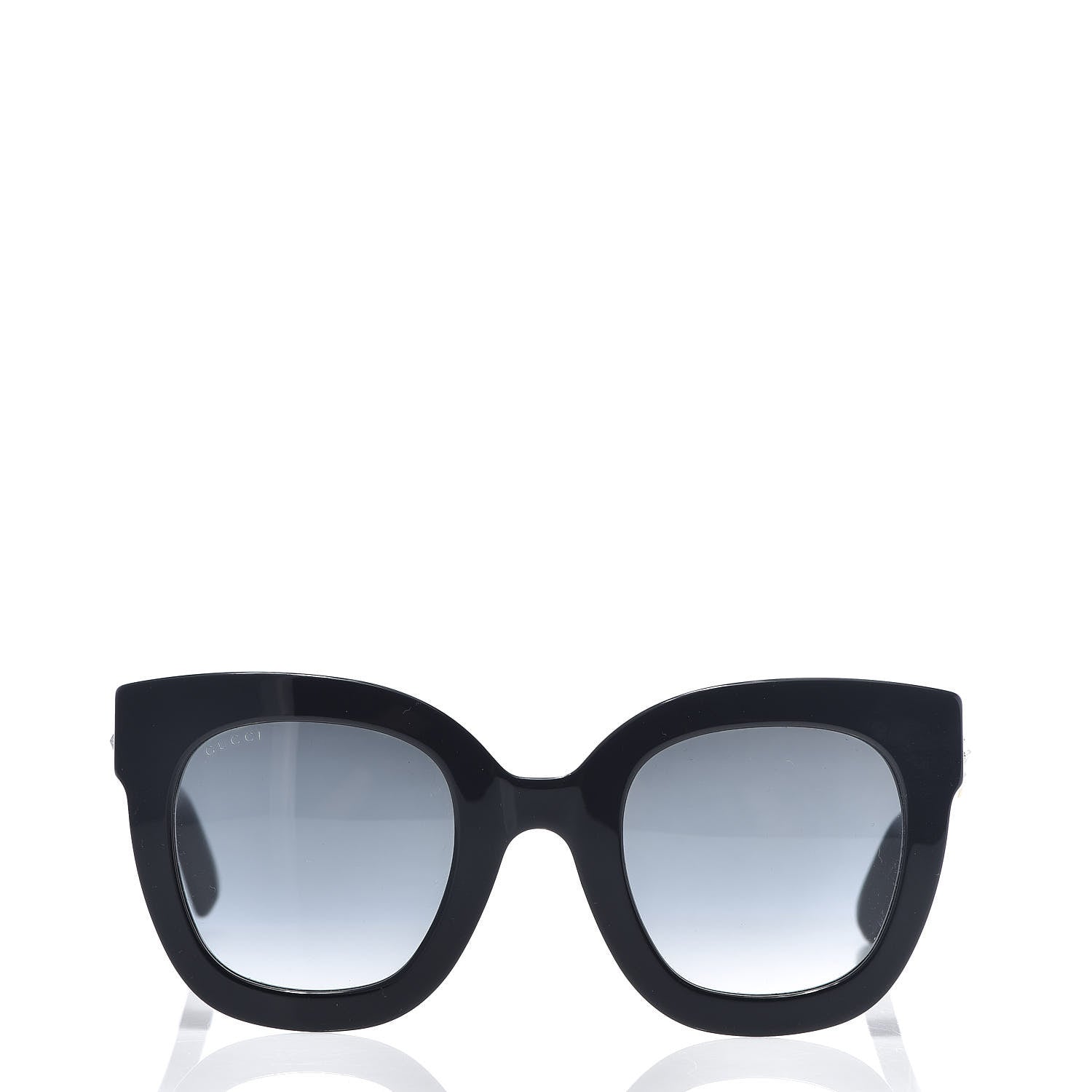 Gucci Round Frame Star Sunglasses GG0208S Black 2 of 9