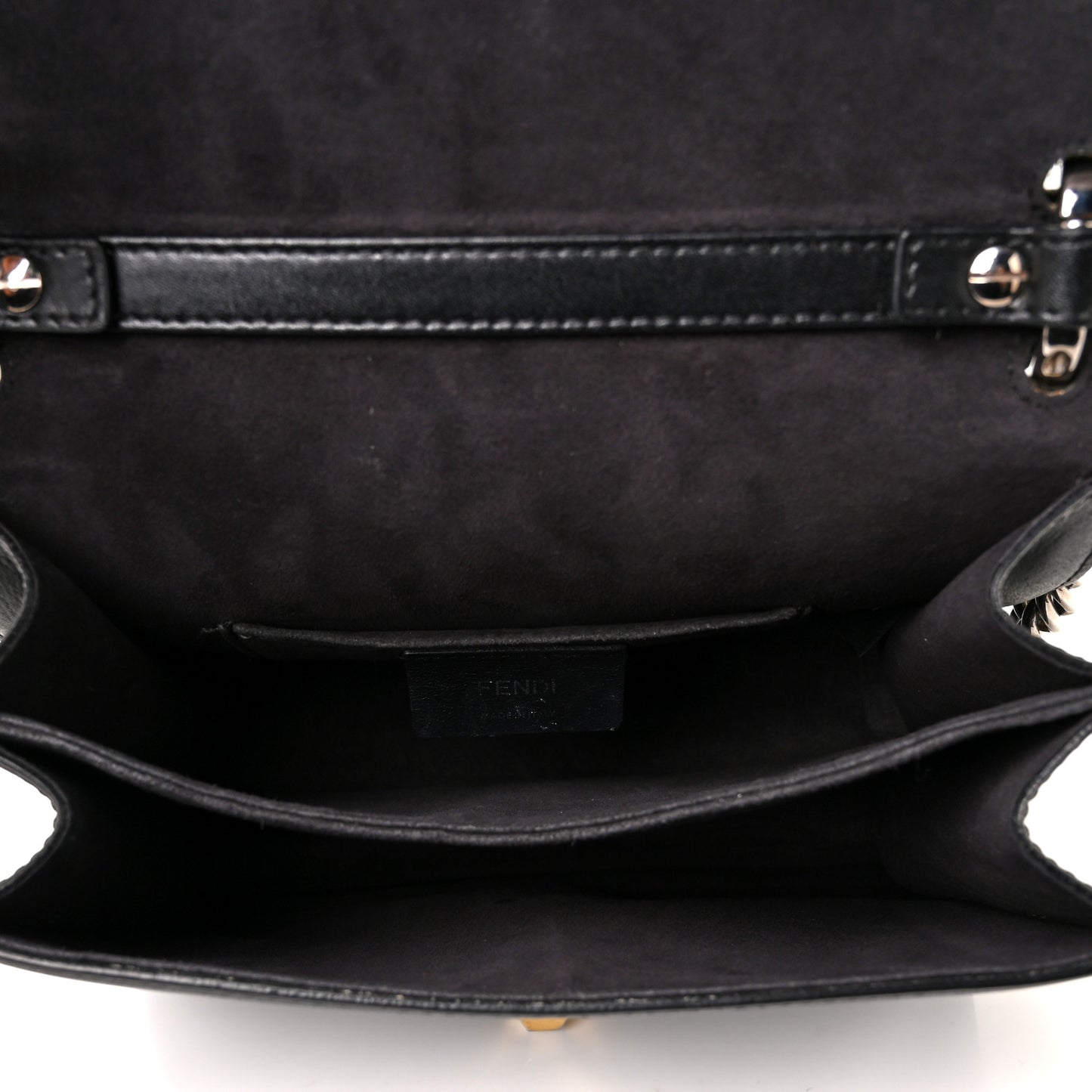 Vitello Liberty Studded Small Kan I Shoulder Bag Black Multicolor