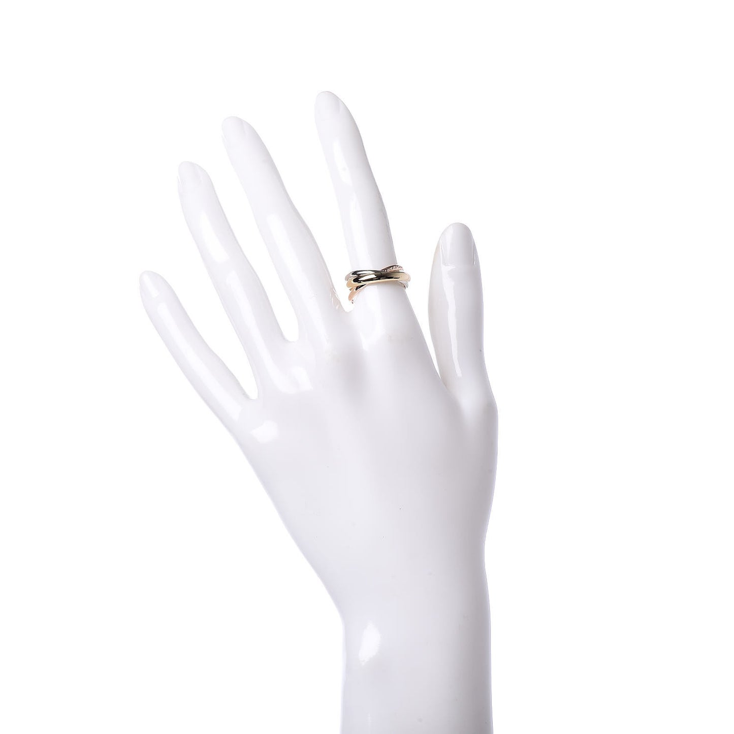 18K Pink Yellow White Gold Small Les Must De Trinity Ring 52 6