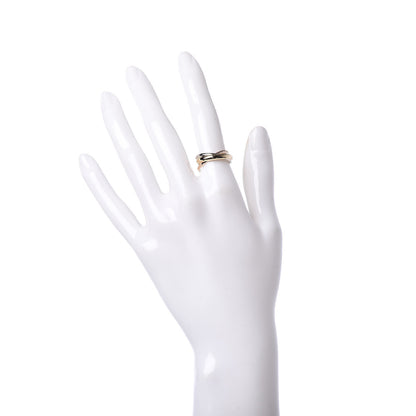 Cartier 18K Pink Yellow White Gold Small Les Must De Trinity Ring 52 6 2 of 5