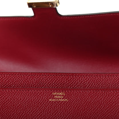 Hermes Epsom Constance Long Wallet Rouge Grenat 6 of 6