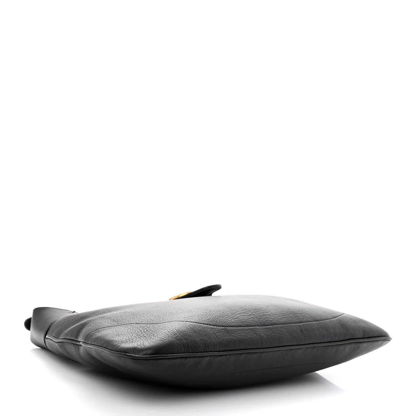 Goatskin Large Aphrodite Shoulder Bag Black
