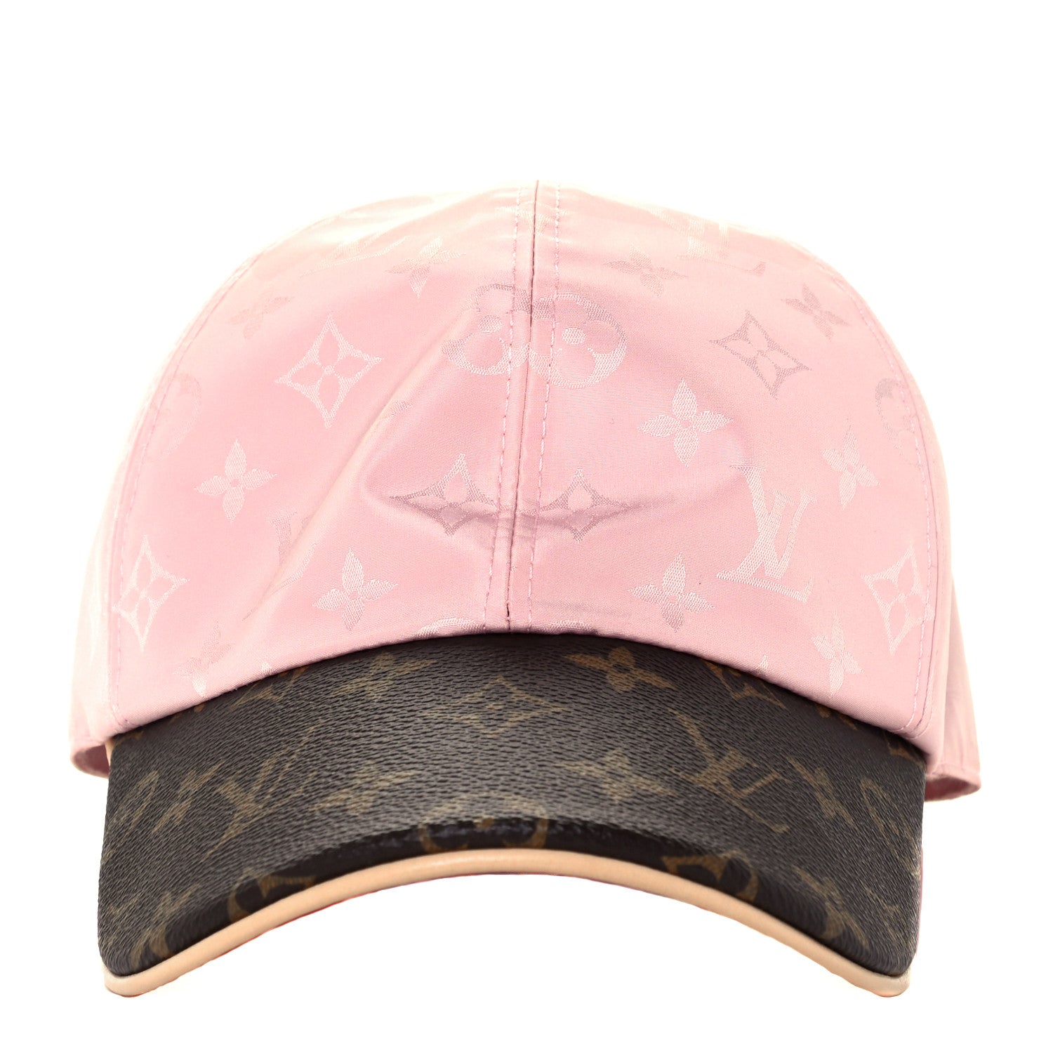 Louis Vuitton Polyester Silk Monogram LV Get Ready Cap L Pink 2 of 9