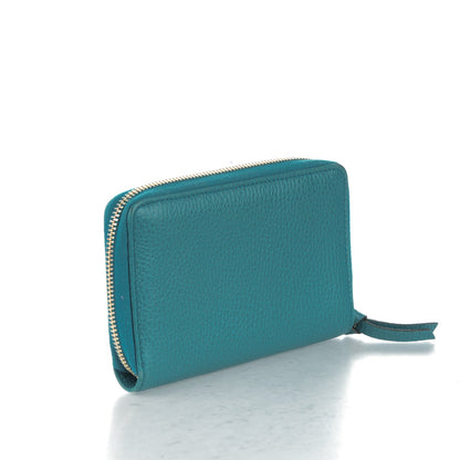 Gucci Dollar Calfskin Medium Swing Zip Around Wallet Deep Cobalt 3 of 8