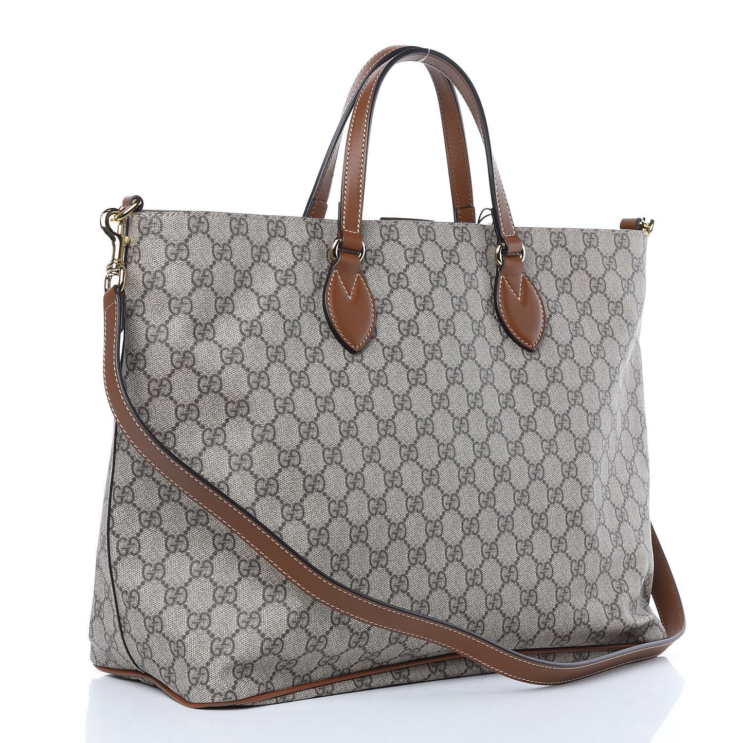 Soft GG Supreme Monogram Blind For Love Embroidered Medium Crossbody Tote Beige Tuscany Multicolor