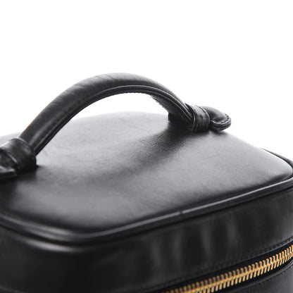 Chanel Lambskin Vanity Cosmetic Case Black 8 of 14