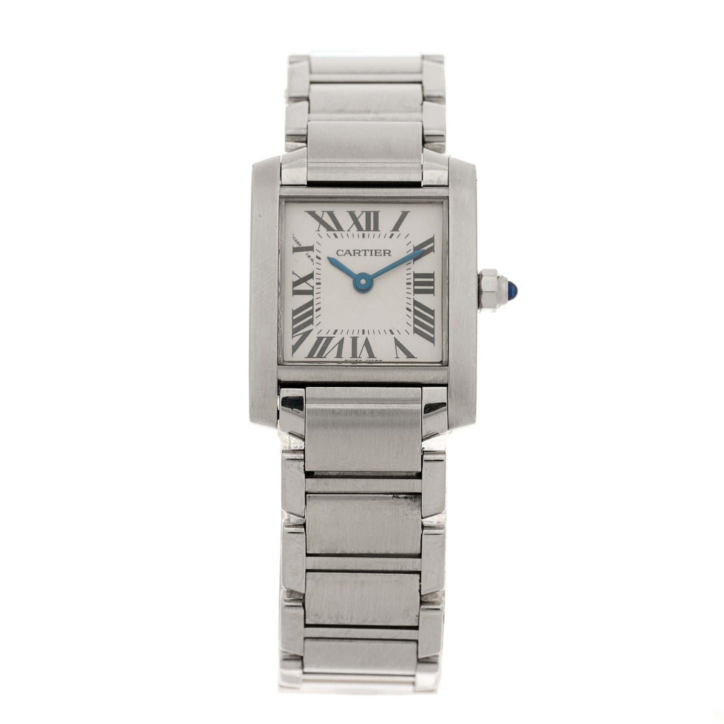 Stainless Steel 20mm Tank Francaise Quartz Watch