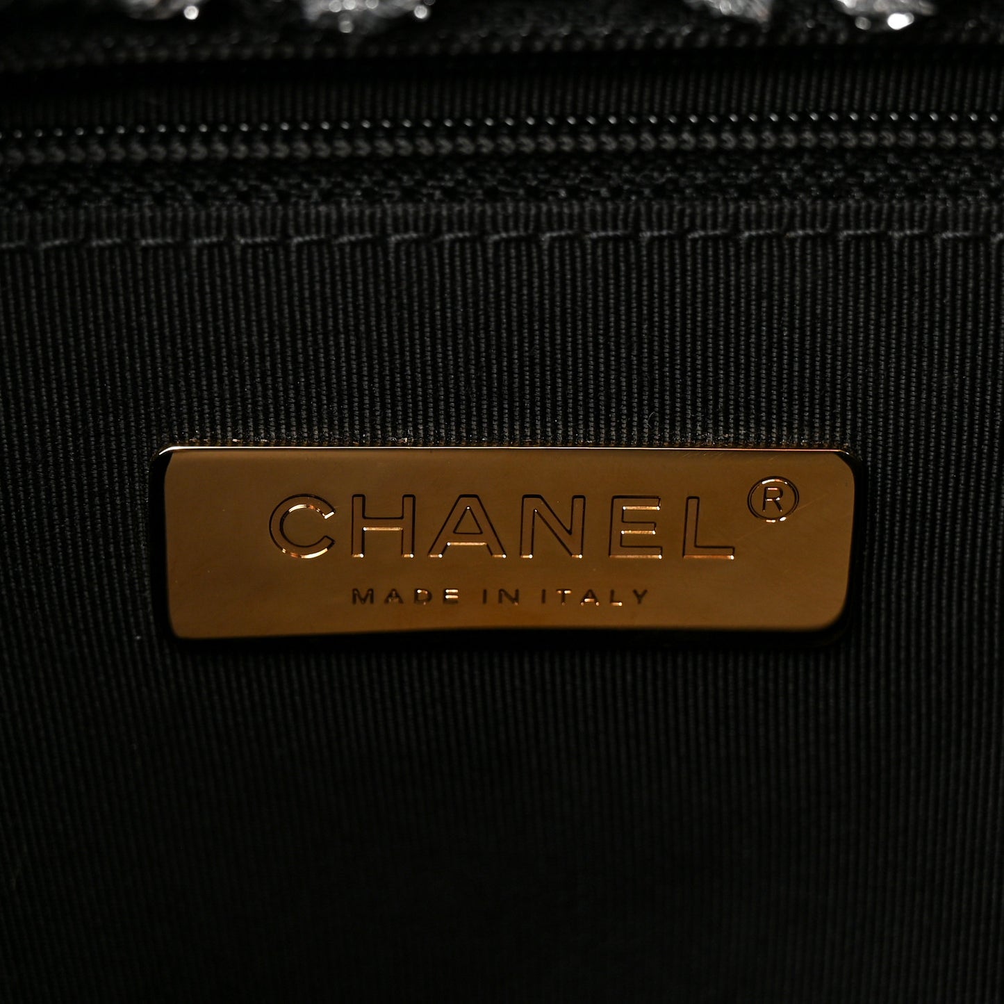 Tweed Quilted Large Chanel 19 Flap Black Silver Ecru