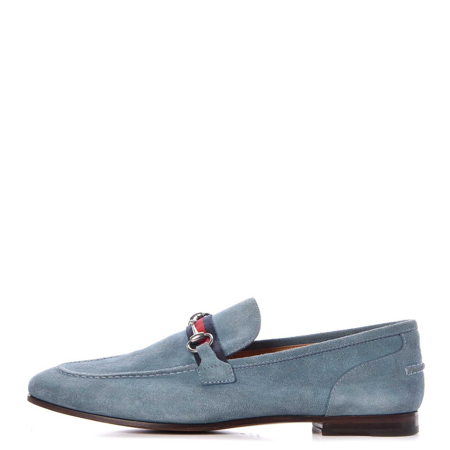 Suede Mens Horsebit Loafers 39.5 Blue