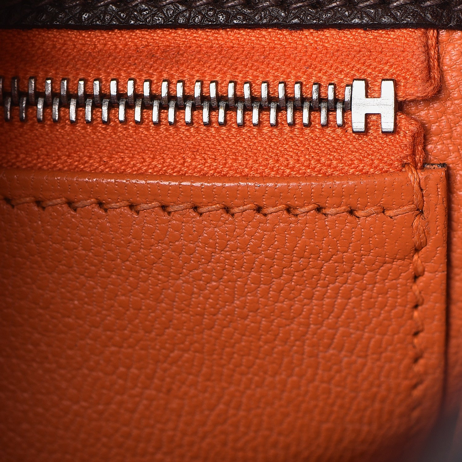 Hermes Epsom Kelly Retourne 32 Chocolate Orange 21 of 46
