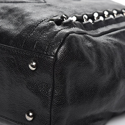Chanel Glazed Caviar Modern Chain Tote Black 9 of 11