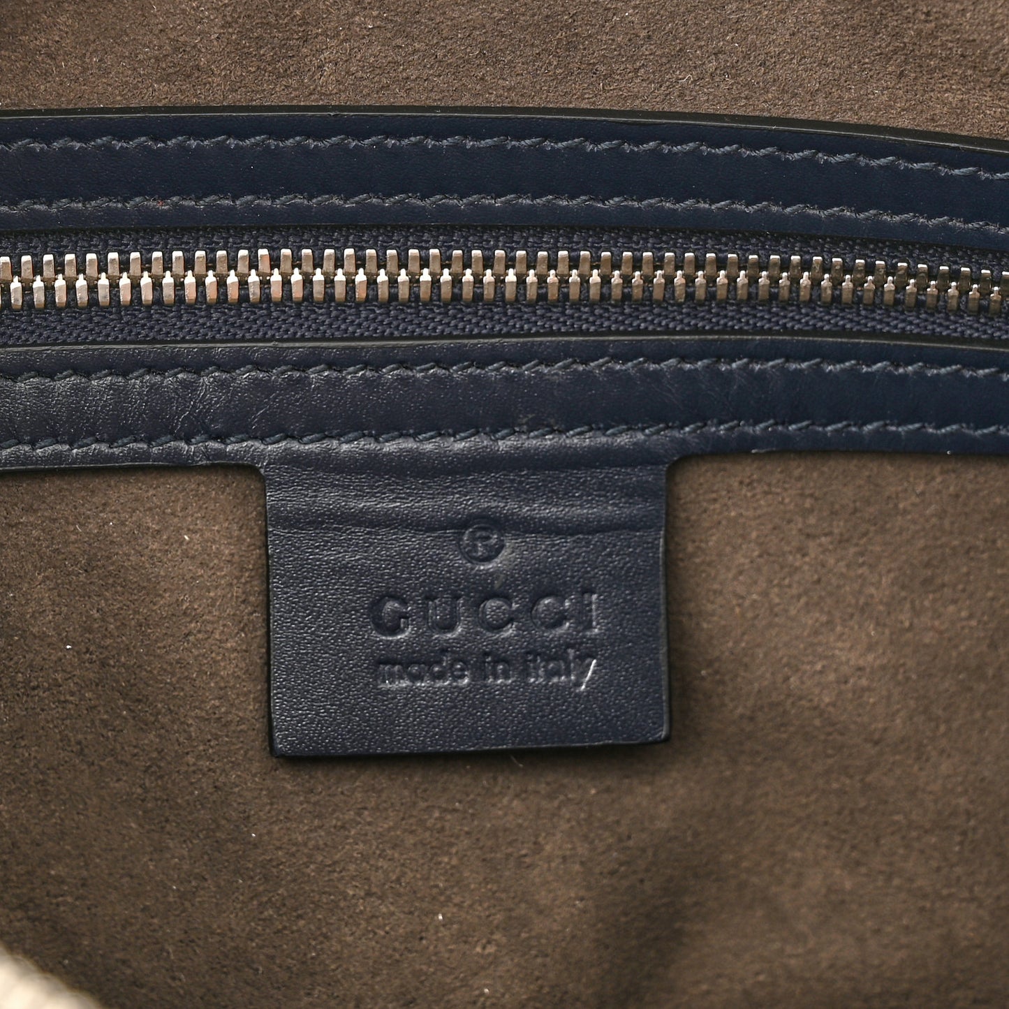 Guccissima Zip Pouch Wristlet Black