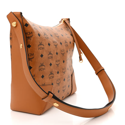 MCM Visetos Medium Klara Hobo Cognac 3 of 9