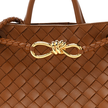 Bottega Veneta Nappa Intrecciato Small Andiamo Shoulder Bag Amber 8 of 11