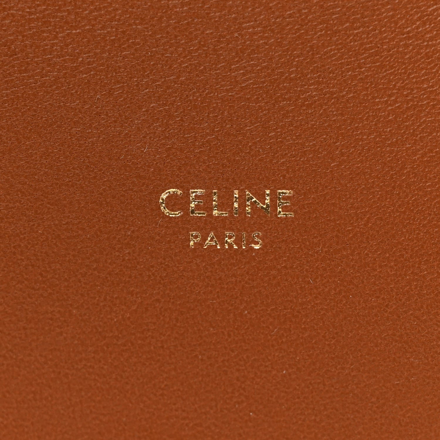 Celine Triomphe Canvas Lambskin Phone Pouch With Flap White Tan 6 of 10