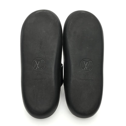 Louis Vuitton Monogram Sunbath Flat Mule Sandals 39 Black 5 of 6