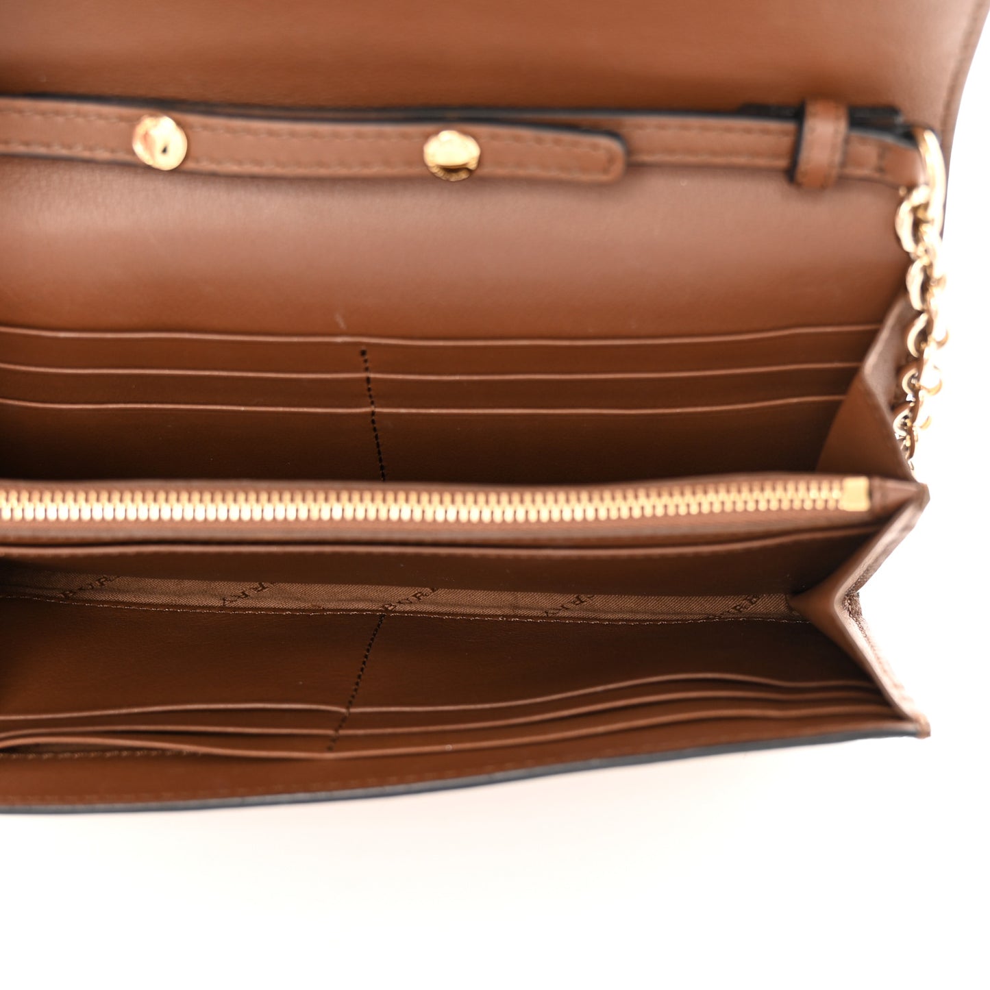 Calfskin Horseferry Check Henley Wallet On Chain Tan