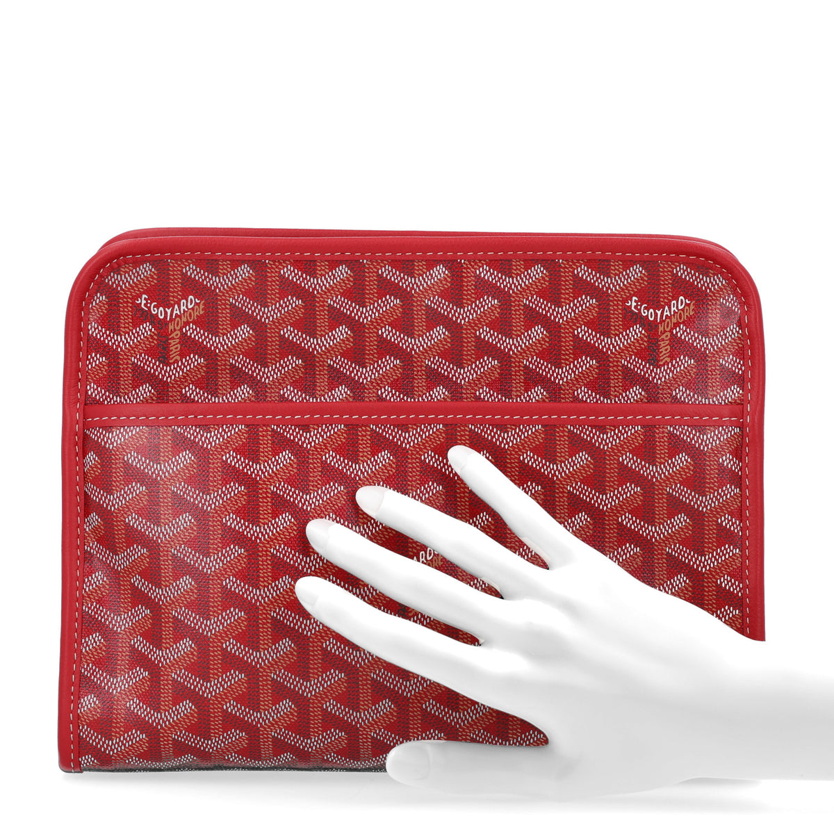 Goyard Goyardine Jouvence Toiletry Pouch MM Red 2 of 10