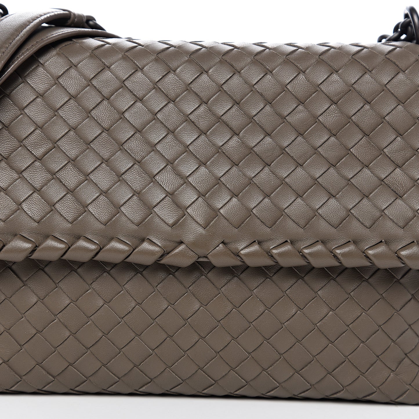 Nappa Intrecciato Small Olimpia Shoulder Bag Shadow