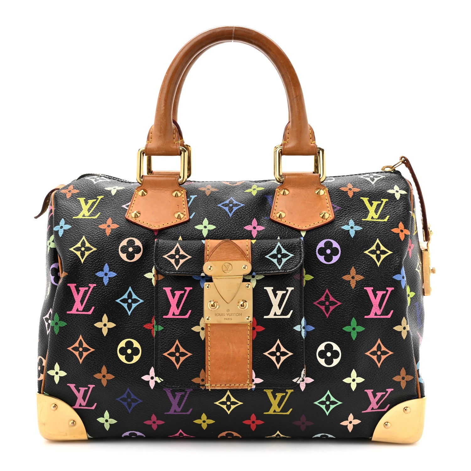 Louis Vuitton Monogram Multicolor Speedy 30 Black 1 of 18