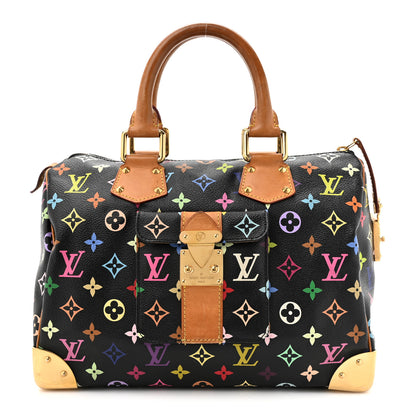 Louis Vuitton Monogram Multicolor Speedy 30 Black 1 of 18