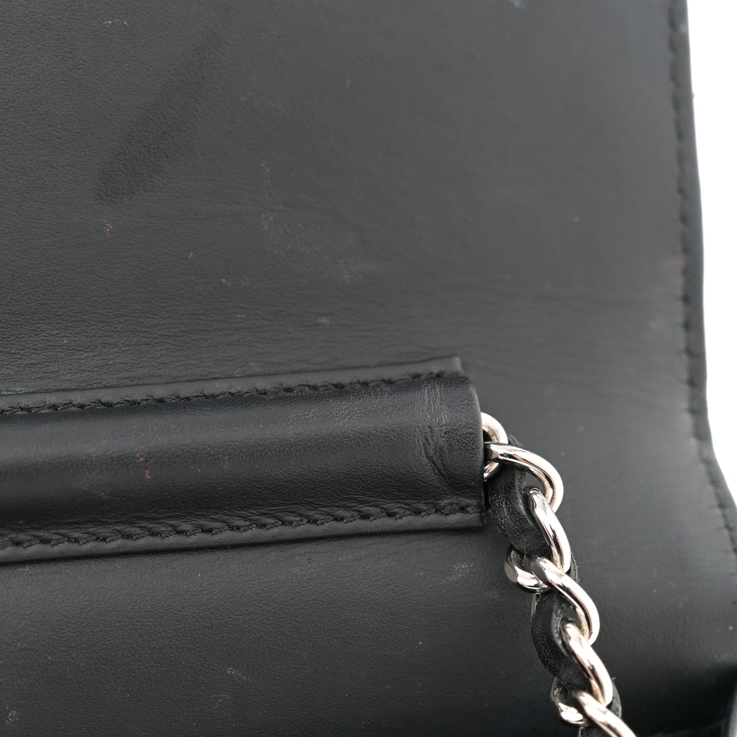 Chanel Patent Quilted Wallet On Chain WOC Black 13 of 17