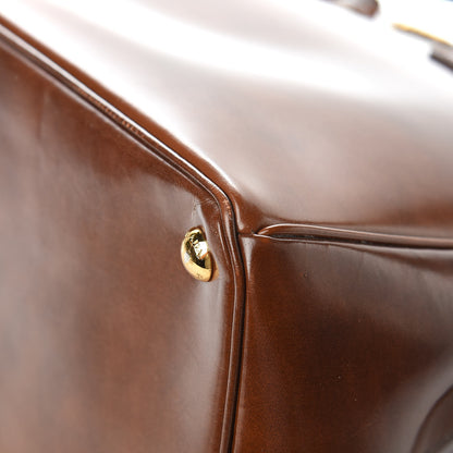 Prada Spazzolato Medium Galleria Double Zip Tote Tabacco Fume 11 of 18