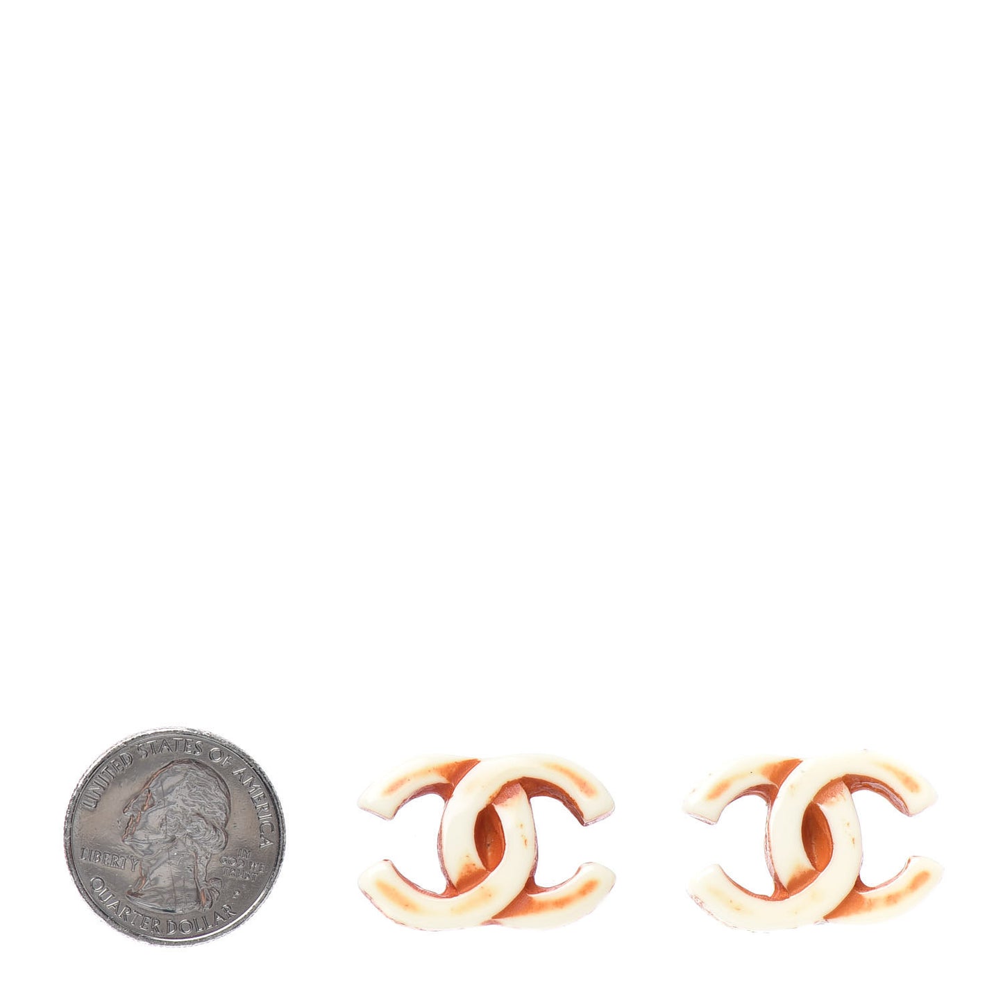 Resin CC Clip On Earrings