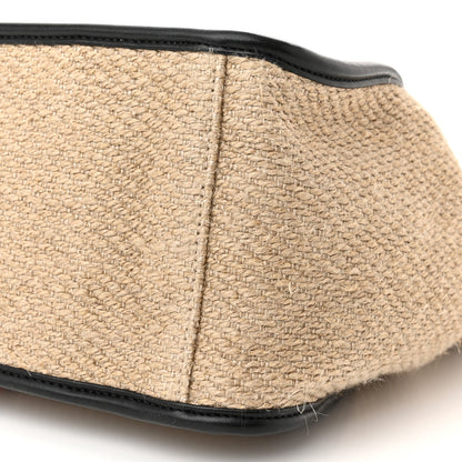 Stella McCartney Linen Striped Mini Logo Crossbody Natural 11 of 13