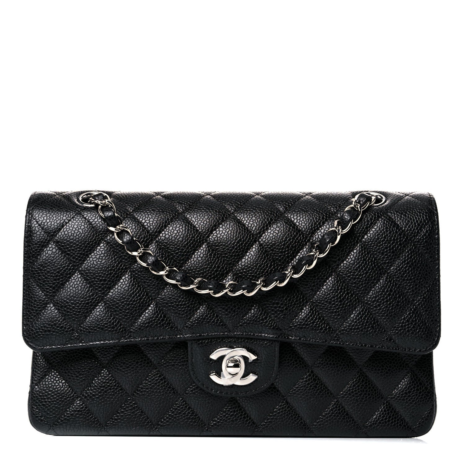 Chanel Caviar Quilted Medium Double Flap Black 1 of 10