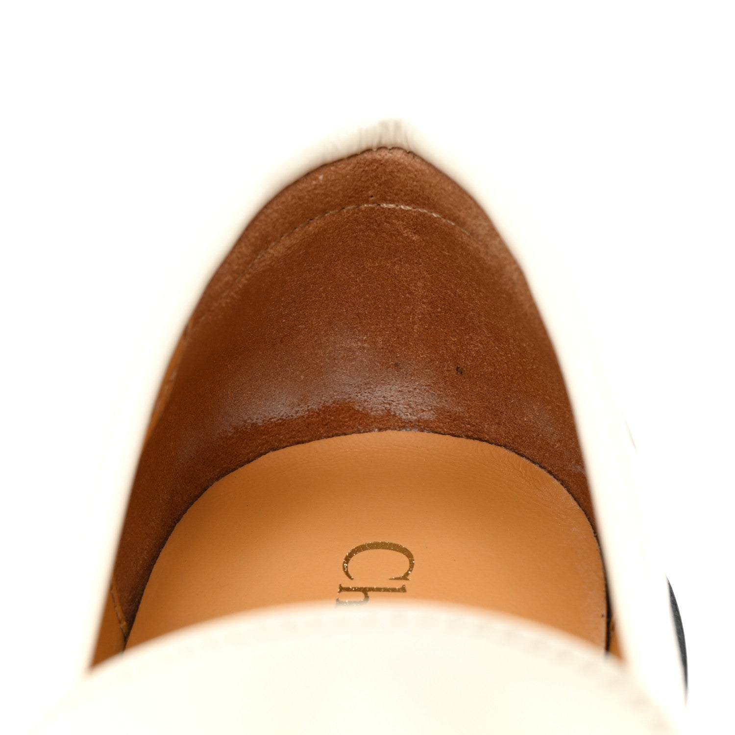 Christian Dior Brushed Calfskin Boy Loafers 35 White 12 of 13