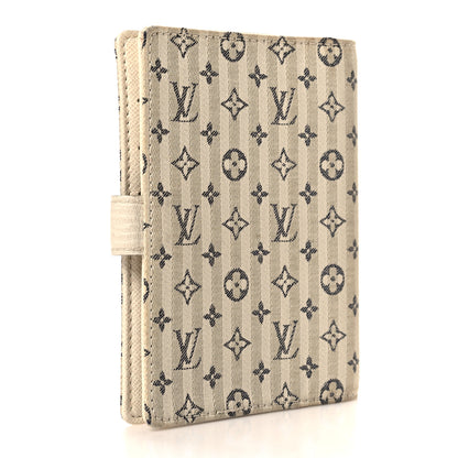 Louis Vuitton Mini Lin Croisette Small Ring Agenda Blue 3 of 8