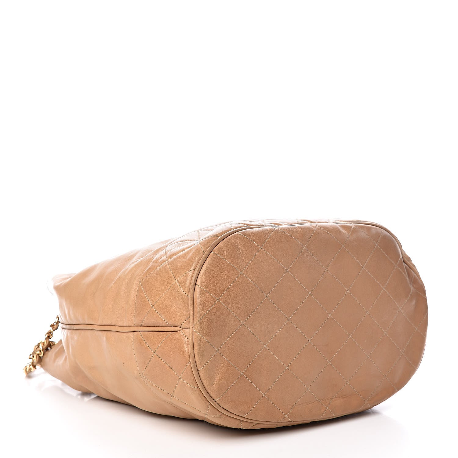 Chanel Lambskin Drawstring Bag Beige 5 of 17