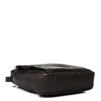 Burberry Grained Calfskin Crossbody Bag Black Brown 5 of 10