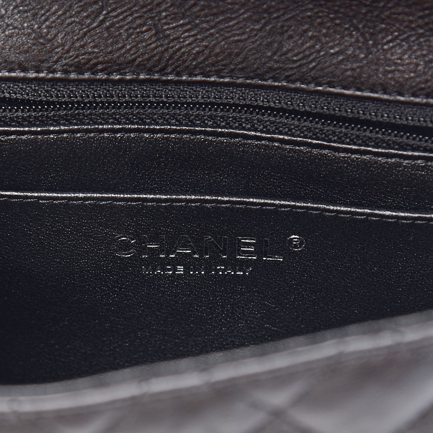 Chanel Crumpled Calfskin Quilted Mini Square Flap So Black 6 of 10
