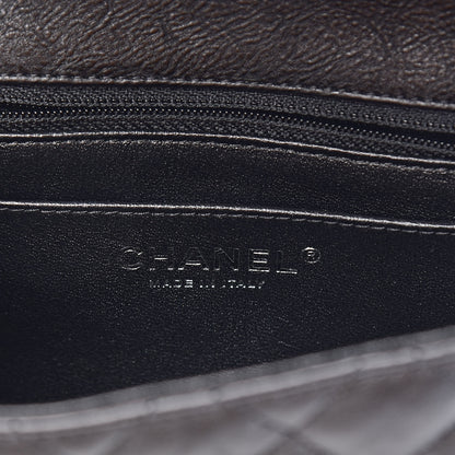 Chanel Crumpled Calfskin Quilted Mini Square Flap So Black 6 of 10