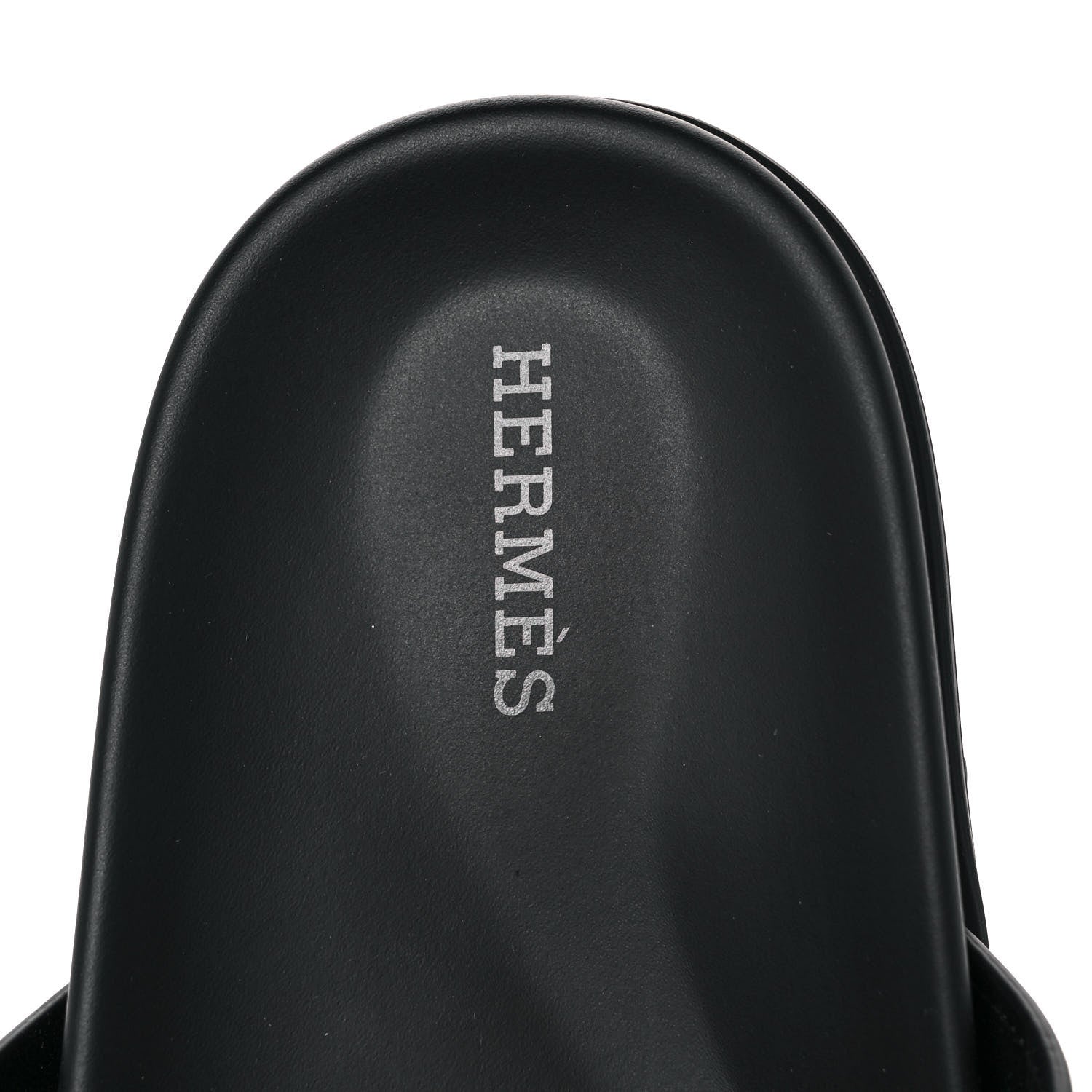 Hermes Calfskin Womens Chypre Sandals 40.5 Black 7 of 9