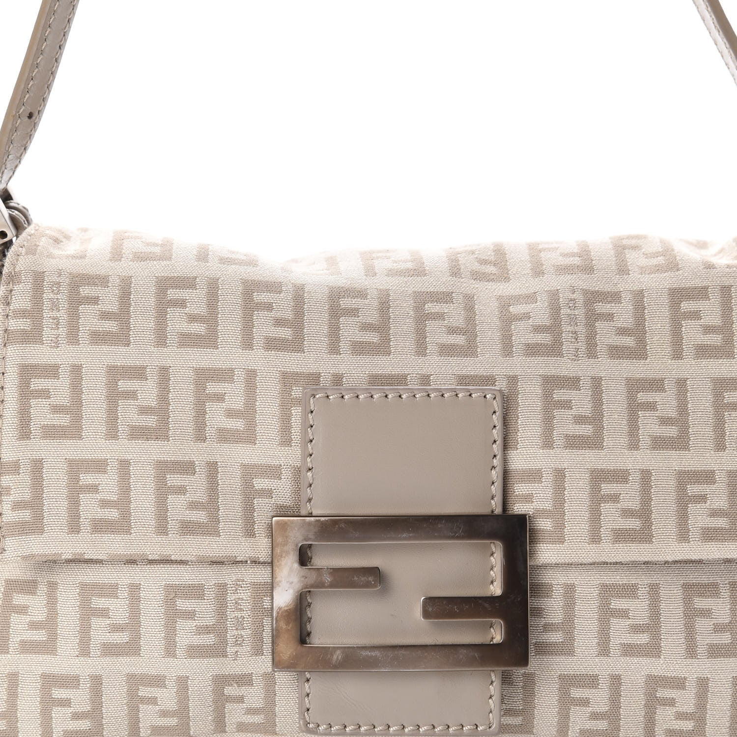 Fendi Zucchino Cuoio Mini Mama Baguette Beige Tortora Pietra 2 of 11