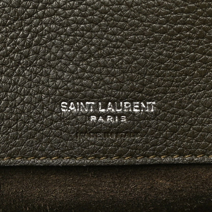 Saint Laurent Grained Calfskin Baby Sac De Jour Souple Earth 7 of 15